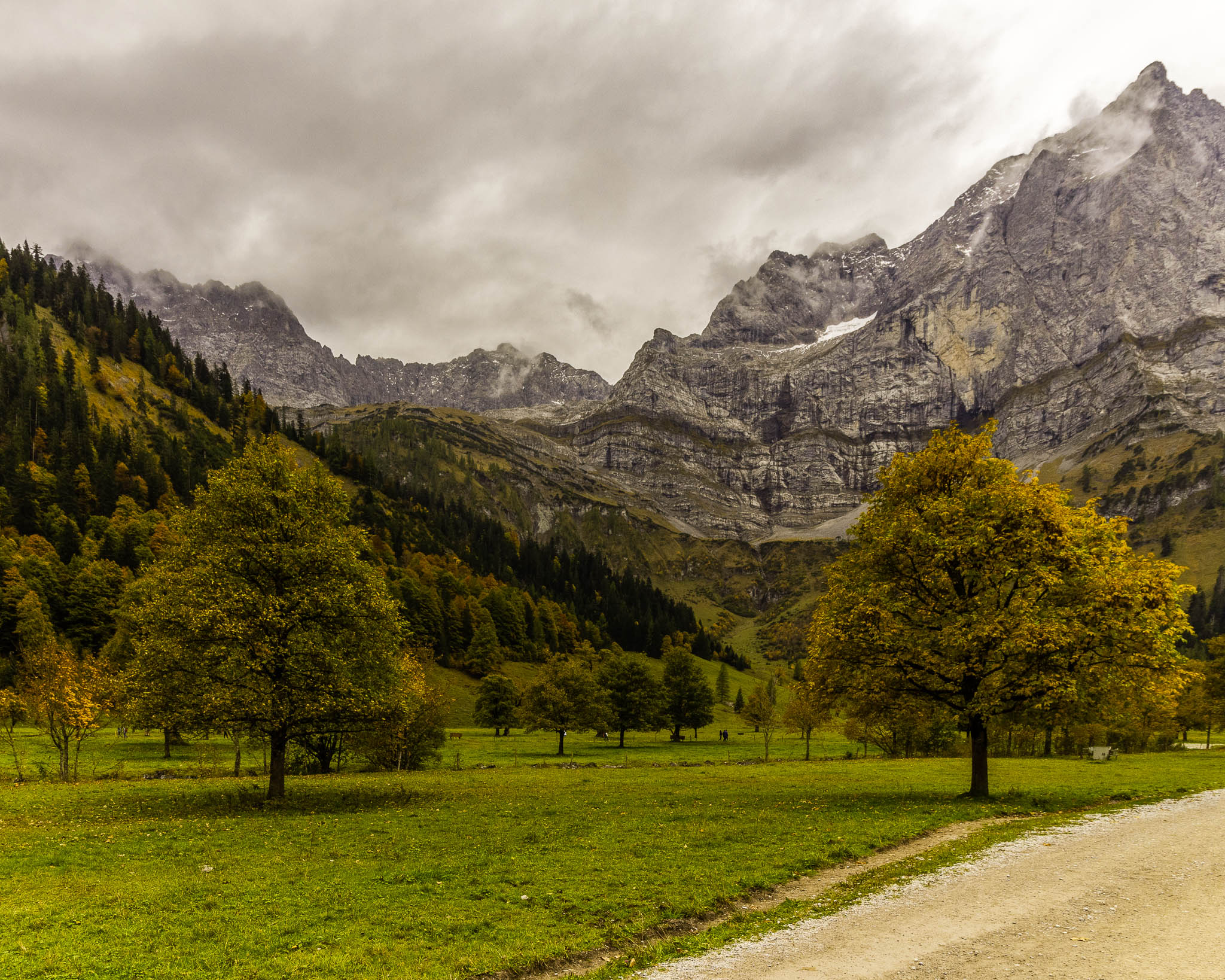 A part of Tirol that cannot be visited by road without leaving the country...the only access to this valley is via Bavaria in Germany. it is a popular weekend destination.