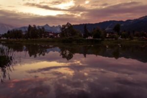 Sometimes you think you know what you want but, get something completely different. exactly that happened this morning, heading out for a sunrise, to the lake as the clouds were building up. soon after rain was pouring down. It was worth getting wet  for, I'd say.